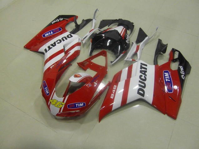 2007-2014 Red 46 Ducati 848 1098 1198 Motorcycle Fairings 2007-2014 Red 46 Ducati 848 1098 1198 Motorcycle Fairings