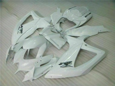 2008-2010 White GSXR 600/750 Motorcycle Fairing