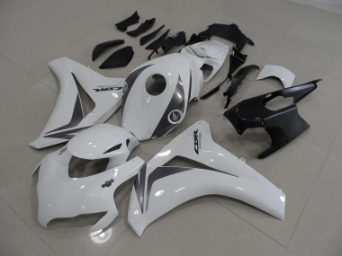 2008-2011 White and Grey CBR1000RR Motorcycle Fairings