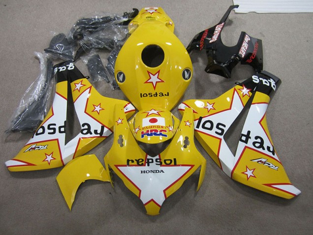 2008-2011 Yellow Repsol HRC CBR1000RR Motorcycle Fairings 2008-2011 Yellow Repsol HRC CBR1000RR Motorcycle Fairings