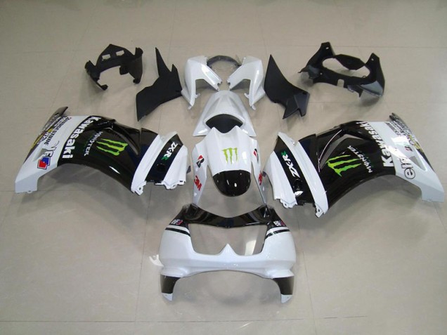 2008-2012 Black White Monster ZX250R Motorcycle Fairings 2008-2012 Black White Monster ZX250R Motorcycle Fairings