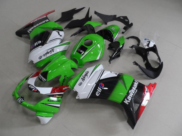2008-2012 Green White Black ZX250R Motorcycle Fairing 2008-2012 Green White Black ZX250R Motorcycle Fairing