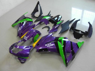 2008-2012 Purple EVA Racing ZX250R Motorcycle Fairings