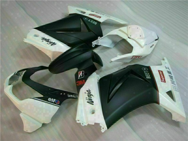 2008-2012 White Black Ninja 3M EX250 Motorcycle Fairings
