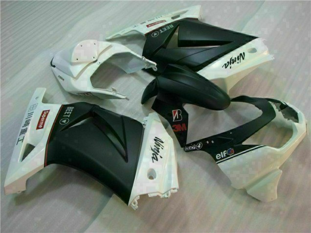 2008-2012 White Black Ninja 3M EX250 Motorcycle Fairings