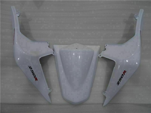 2008-2012 White Black Ninja EX250 Motorcycle Fairings