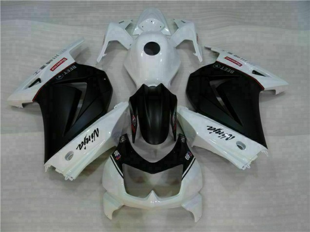 2008-2012 White Black Ninja EX250 Motorcycle Fairings