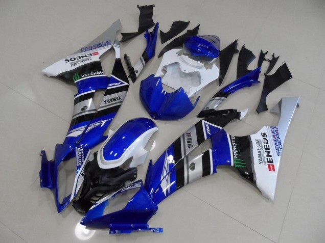 2008-2016 Blue White ENEOS YZF R6 Motorcycle Fairings 2008-2016 Blue White ENEOS YZF R6 Motorcycle Fairings