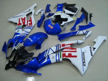 2008-2016 Blue White Red Fiat YZF R6 Motorcycle Fairings
