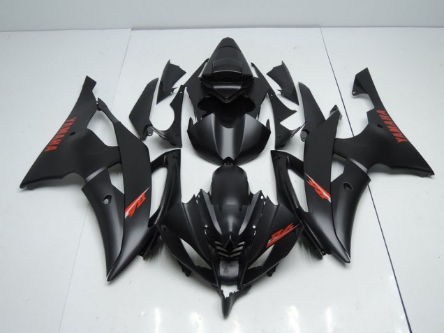 2008-2016 Matte Black Red Decals YZF R6 Motorcycle Fairings 2008-2016 Matte Black Red Decals YZF R6 Motorcycle Fairings