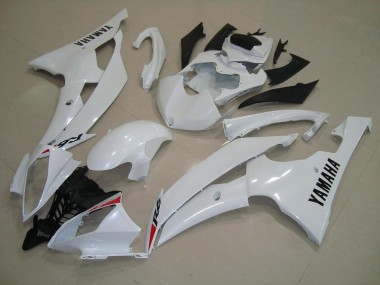 2008-2016 Pearl White YZF R6 Motorcycle Bodywork