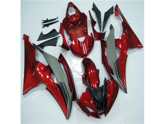 2008-2016 Red Grey YZF R6 Motorcycle Fairings 2008-2016 Red Grey YZF R6 Motorcycle Fairings