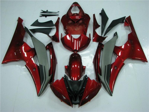 2008-2016 Red Grey YZF R6 Motorcycle Fairings 2008-2016 Red Grey YZF R6 Motorcycle Fairings