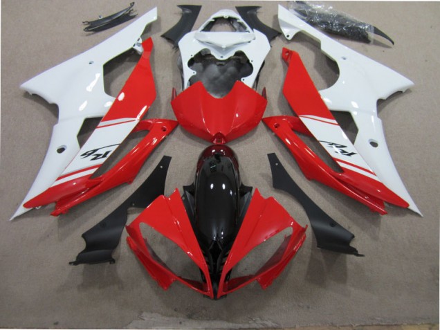 2008-2016 Red White Black YZF R6 Motorcycle Fairing 2008-2016 Red White Black YZF R6 Motorcycle Fairing