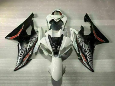 2008-2016 White Black YZF R6 Full Motorcycle Fairing Kits