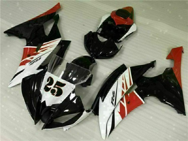 2008-2016 White Black YZF R6 Motorcycle Fairing Kits 2008-2016 White Black YZF R6 Motorcycle Fairing Kits