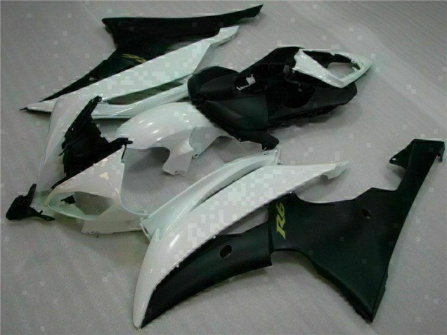 2008-2016 White Black YZF R6 Motorcycle Fairing 2008-2016 White Black YZF R6 Motorcycle Fairing