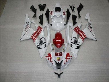 2008-2016 White YZF R6 Motorcycle Fairing & Bodywork