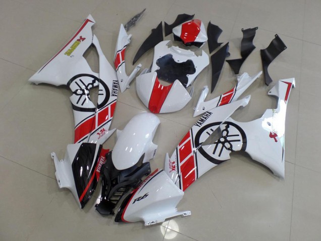 2008-2016 White with Big Yamaha Logo YZF R6 Motorcycle Fairings 2008-2016 White with Big Yamaha Logo YZF R6 Motorcycle Fairings