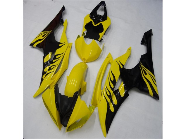 2008-2016 Yellow Black YZF R6 Motorcycle Fairings 2008-2016 Yellow Black YZF R6 Motorcycle Fairings