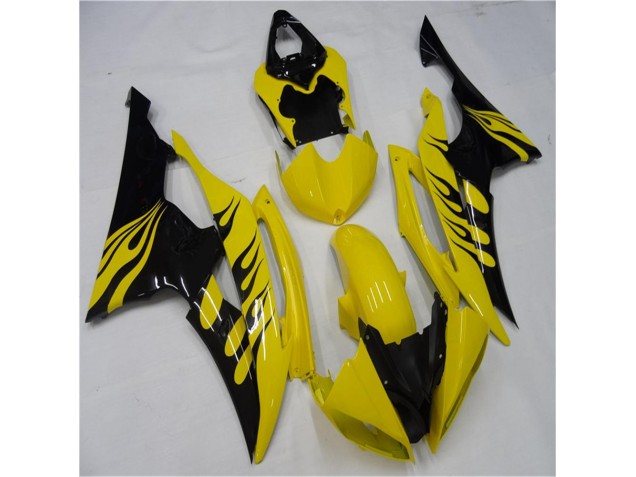 2008-2016 Yellow Black YZF R6 Motorcycle Fairings 2008-2016 Yellow Black YZF R6 Motorcycle Fairings