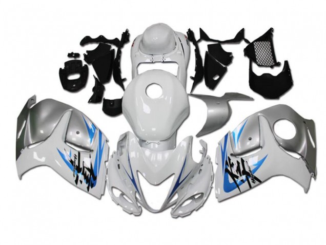 2008-2019 White Blue GSXR 1300 Hayabusa Motorcycle Fairings 2008-2019 White Blue GSXR 1300 Hayabusa Motorcycle Fairings