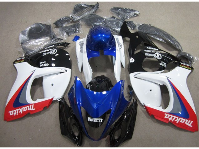 2008-2019 White Blue Makita GSXR 1300 Hayabusa Motorcycle Fairings 2008-2019 White Blue Makita GSXR 1300 Hayabusa Motorcycle Fairings