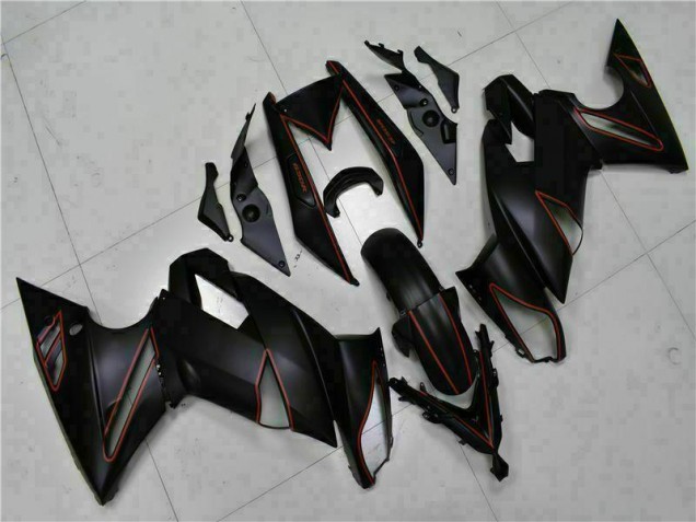 2009-2011 Black Red EX650 Motorcycle Fairings 2009-2011 Black Red EX650 Motorcycle Fairings