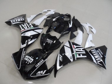 2009-2011 Black White Fiat YZF R1 Motorcycle Fairing