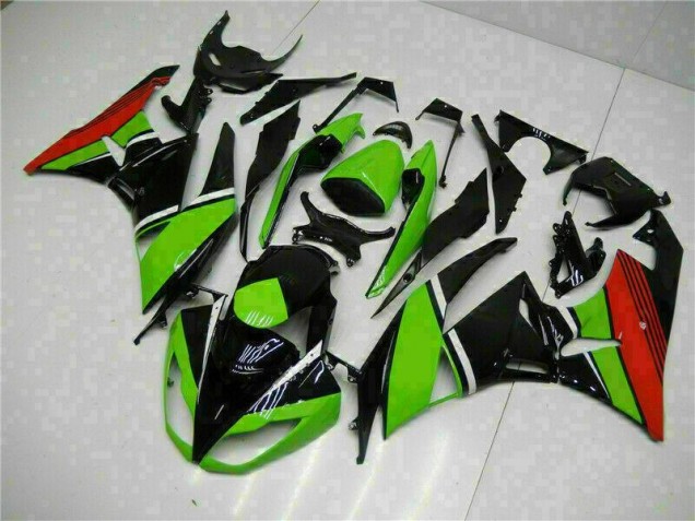 2009-2012 Black Green Red ZX6R Motorcycle Fairings 2009-2012 Black Green Red ZX6R Motorcycle Fairings