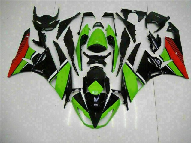 2009-2012 Black Green Red ZX6R Motorcycle Fairings 2009-2012 Black Green Red ZX6R Motorcycle Fairings