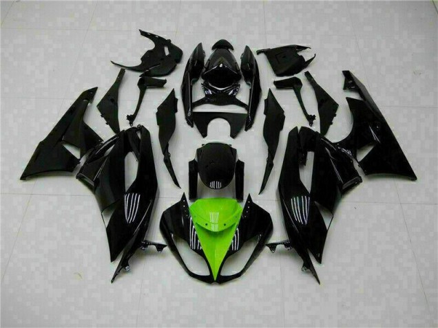 2009-2012 Black Green ZX6R Full Motorcycle Fairing Kits 2009-2012 Black Green ZX6R Full Motorcycle Fairing Kits