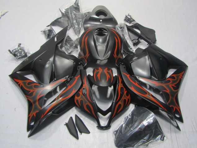 2009-2012 Black Red Flame CBR600RR Motorcycle Fairings 2009-2012 Black Red Flame CBR600RR Motorcycle Fairings