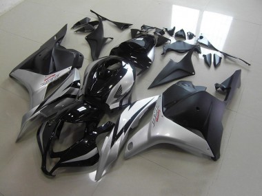 2009-2012 Black Silver CBR600RR Motorcycle Fairings