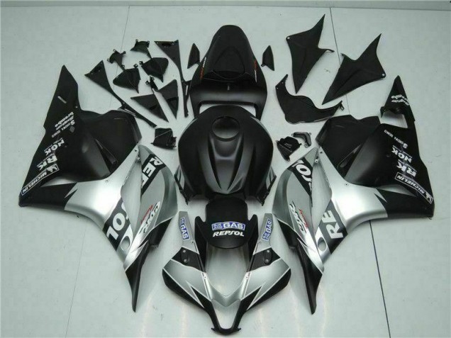 2009-2012 Black Silver Repsol CBR600RR Motorcycle Fairings 2009-2012 Black Silver Repsol CBR600RR Motorcycle Fairings