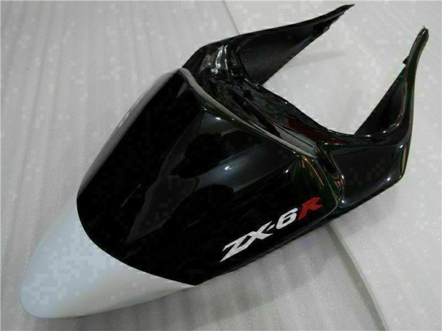 2009-2012 Black White 3M Touch4 ZX6R Motorcycle Fairing 2009-2012 Black White 3M Touch4 ZX6R Motorcycle Fairing