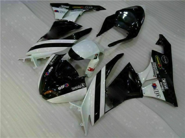2009-2012 Black White 3M Touch4 ZX6R Motorcycle Fairing 2009-2012 Black White 3M Touch4 ZX6R Motorcycle Fairing