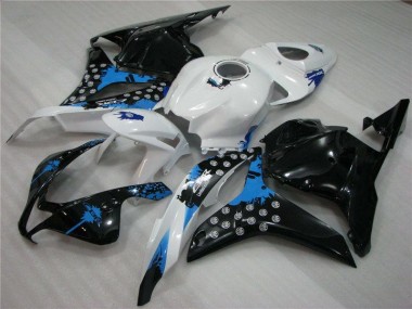 2009-2012 Black White Blue CBR600RR Motorcycle Fairings