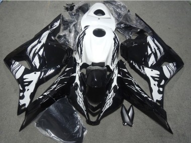 2009-2012 Black White CBR600RR Motorcycle Fairing