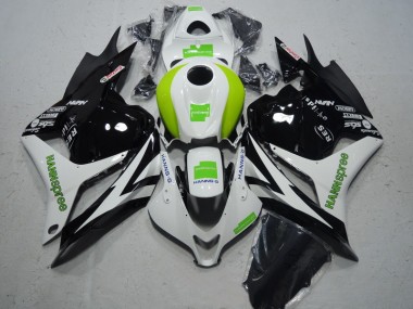 2009-2012 Black White Green Hannspree CBR600RR Motorcycle Fairings