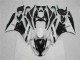 2009-2012 Black White ZX6R Motorcycle Fairings 2009-2012 Black White ZX6R Motorcycle Fairings