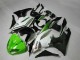 2009-2012 Green Black White 25 ZX6R Motorcycle Fairings 2009-2012 Green Black White 25 ZX6R Motorcycle Fairings