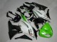 2009-2012 Green Black White 25 ZX6R Motorcycle Fairings 2009-2012 Green Black White 25 ZX6R Motorcycle Fairings