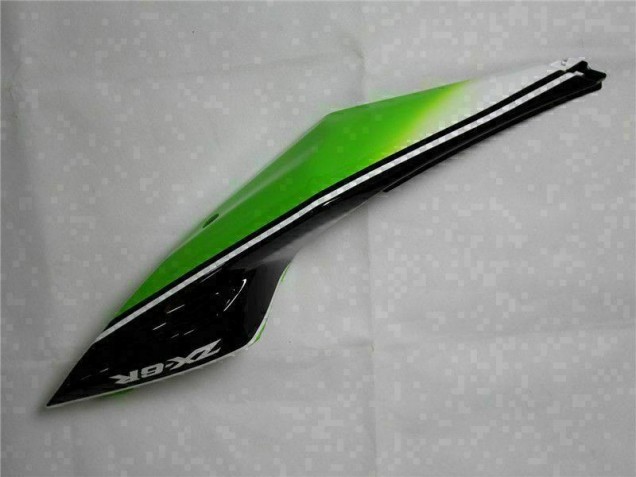 2009-2012 Green Black White 25 ZX6R Motorcycle Fairings 2009-2012 Green Black White 25 ZX6R Motorcycle Fairings