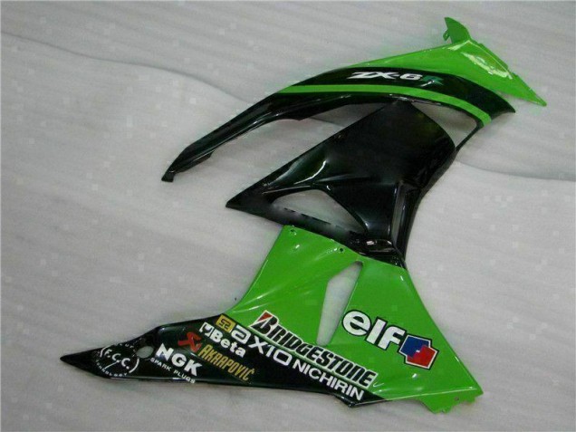 2009-2012 Green Black ZX6R Motorcycle Fairing 2009-2012 Green Black ZX6R Motorcycle Fairing
