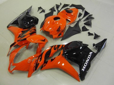 2009-2012 Orange Black CBR600RR Motorcycle Fairings