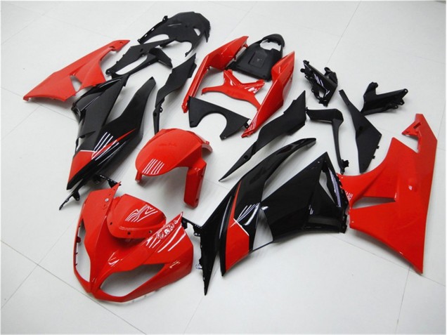 2009-2012 Red Black ZX6R Motorcycle Fairings 2009-2012 Red Black ZX6R Motorcycle Fairings