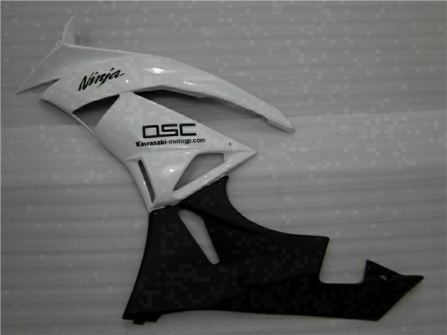 2009-2012 White Black Ninja ZX6R Motorcycle Fairings 2009-2012 White Black Ninja ZX6R Motorcycle Fairings