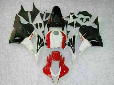 2009-2012 White Black Red CBR600RR Motorcycle Fairings