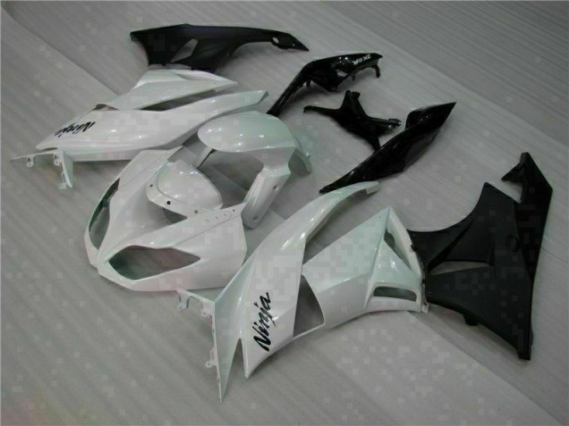 2009-2012 White Black ZX6R Motorcycle Fairing 2009-2012 White Black ZX6R Motorcycle Fairing